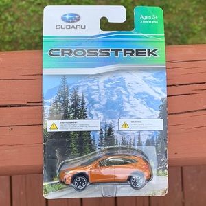 Subaru Crosstrek Orange Car Toy Packaged
